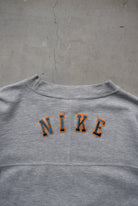 Nike Grey Embroidered Spellout Crewneck — 1990s (L) - Retrospective Store
