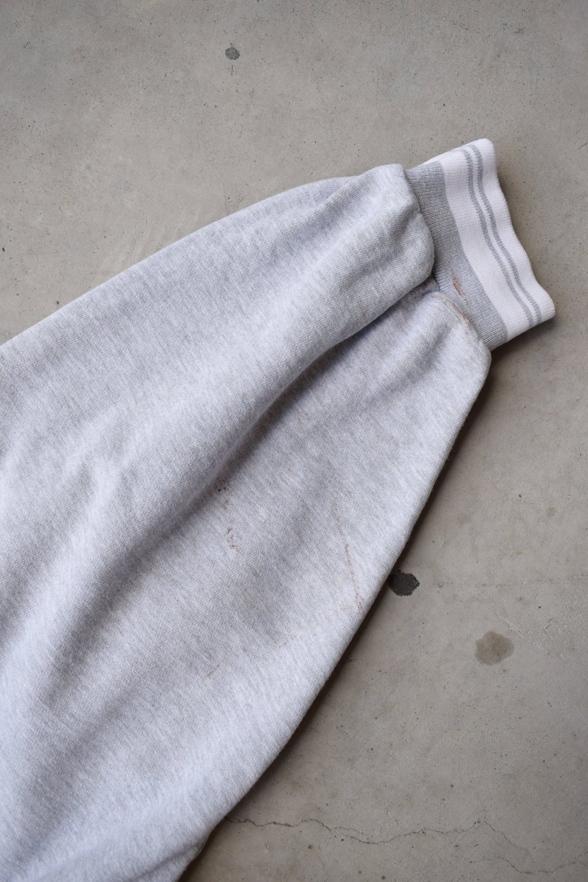 Nike Grey Embroidered Swoosh Crewneck — 1990s (XXL) - Retrospective Store