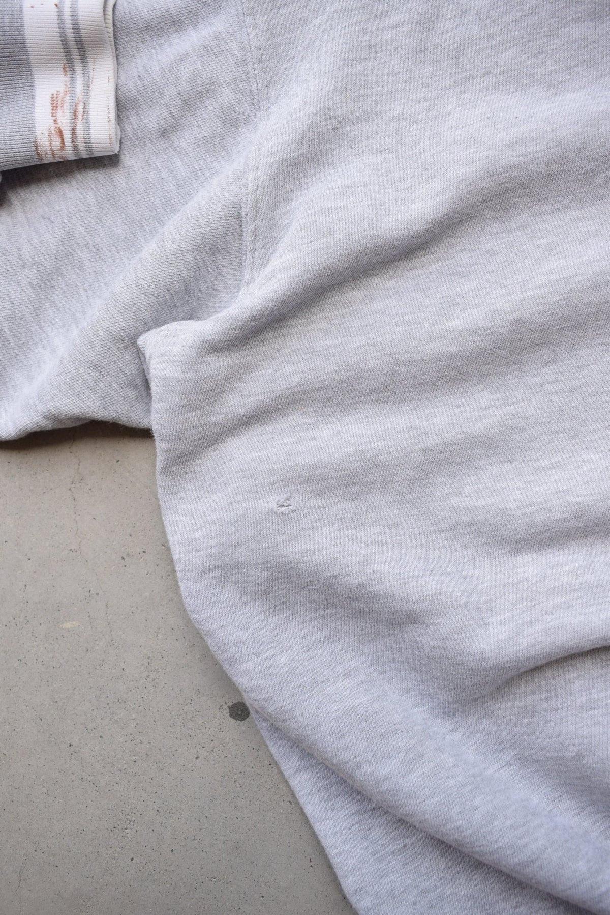 Nike Grey Embroidered Swoosh Crewneck — 1990s (XXL) - Retrospective Store