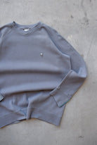 Nike Grey Embroidered Swoosh Crewneck — 2000s (L/XL) - Retrospective Store