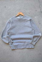 Nike Grey Embroidered Swoosh Crewneck — 2000s (M) - Retrospective Store