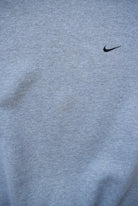 Nike Grey Embroidered Swoosh Crewneck — 2000s (S/M) - Retrospective Store
