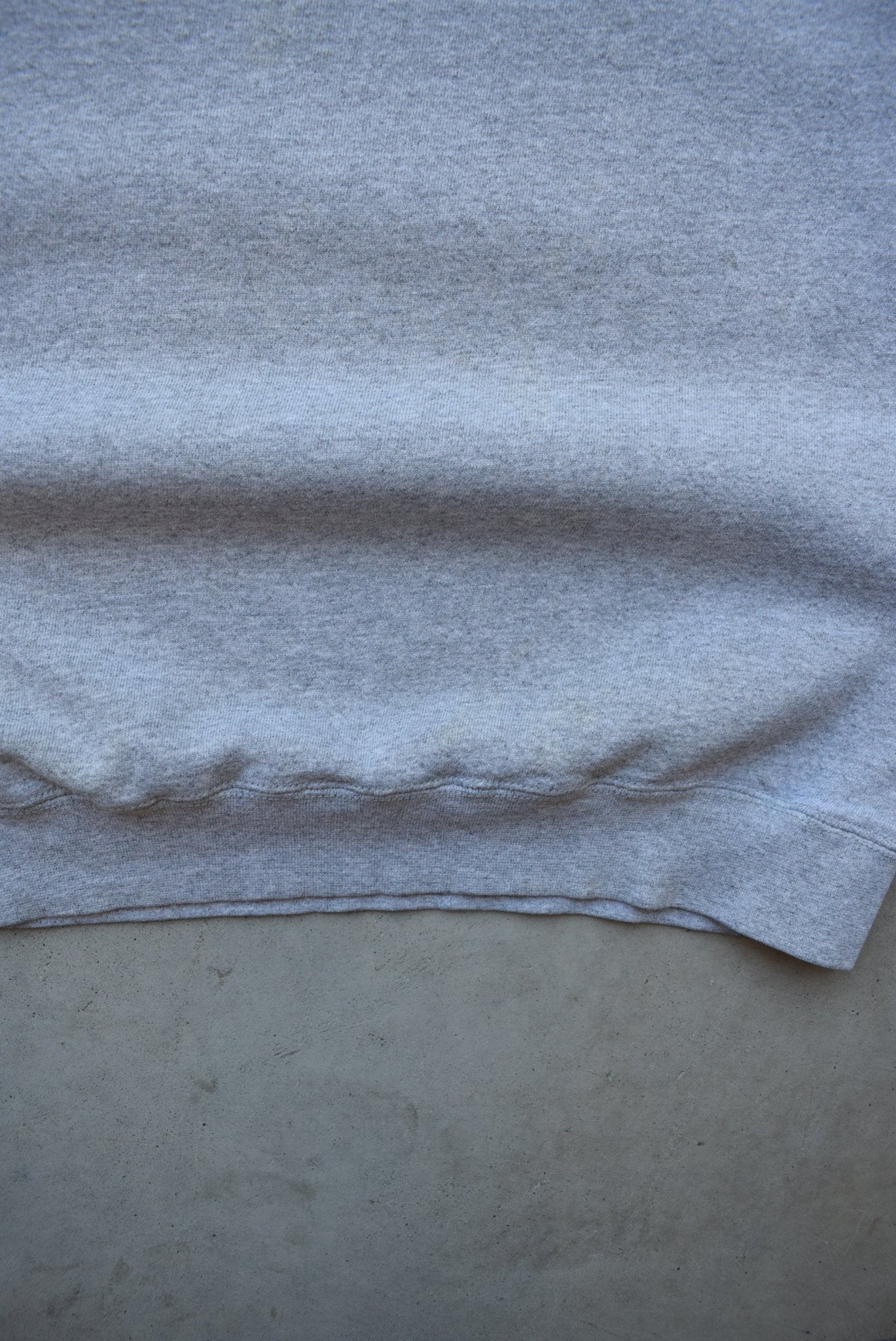 Nike Grey Embroidered Swoosh Crewneck — 2000s (S/M) - Retrospective Store
