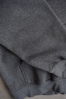 Nike Grey Embroidered Swoosh Hoodie — 2000s (XL/XXL) - Retrospective Store