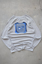 Nike Grey Long Sleeve Spellout Tee — 2000s (S) - Retrospective Store