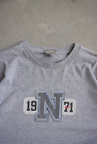 Nike Grey Long Sleeve Spellout Tee — 2000s (XL) - Retrospective Store