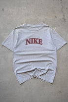 Nike Grey Spellout Tee — 2000s (M) - Retrospective Store