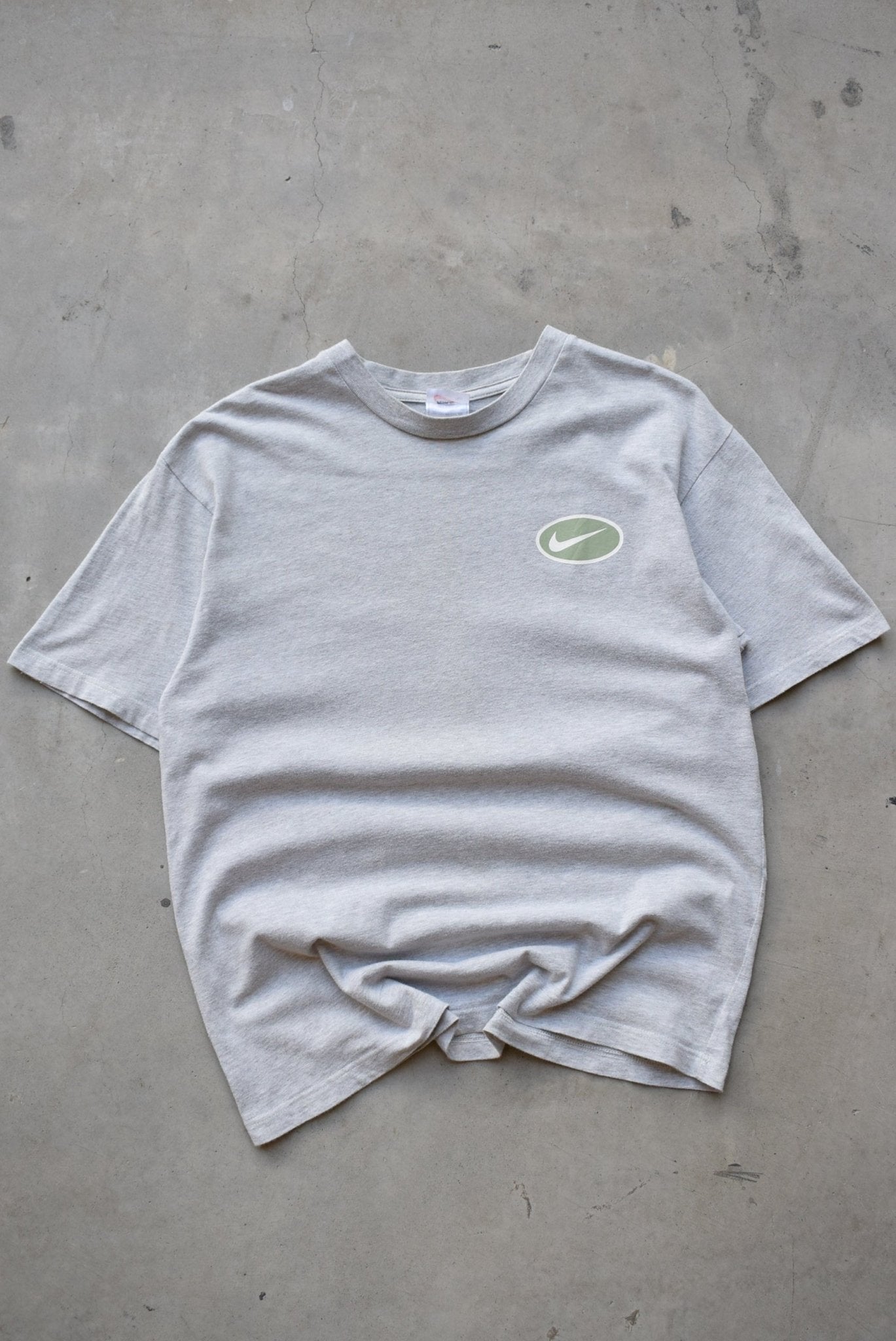 Nike Grey Swoosh Tee — 1990s (M) - Retrospective Store
