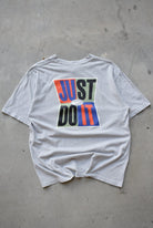Nike Grey Swoosh Tee — 1990s (M) - Retrospective Store