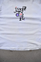 Nike 'Just Do It!' White Graphic Tee — 1990s (L) - Retrospective Store