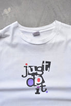 Nike 'Just Do It!' White Graphic Tee — 1990s (L) - Retrospective Store