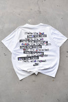 Nike 'Just Do It!' White Graphic Tee — 1990s (L) - Retrospective Store