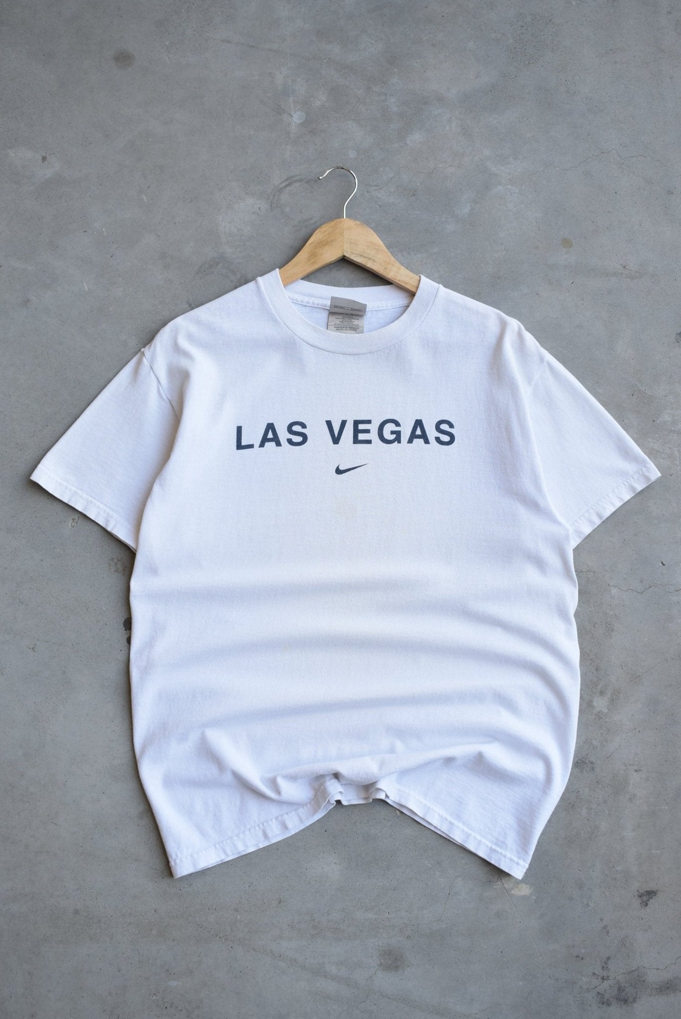 Nike Las Vegas White Graphic Tee — 2000s (M) - Retrospective Store