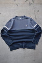 Nike Navy Embroidered Spellout Crewneck — 2000s (M) - Retrospective Store