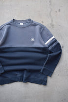 Nike Navy Embroidered Spellout Crewneck — 2000s (M) - Retrospective Store
