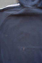 Nike Navy Embroidered Spellout Hoodie — 2000s (XXL) - Retrospective Store