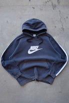 Nike Navy Embroidered Spellout Hoodie — 2000s (XXL) - Retrospective Store