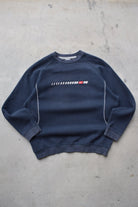Nike Navy Embroidered Swoosh Crewneck — 2000s (M/L) - Retrospective Store