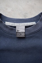 Nike Navy Embroidered Swoosh Crewneck — 2000s (M/L) - Retrospective Store