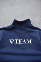 Nike Navy Embroidered Swoosh Quarter Zip — 1990s (M) - Retrospective Store