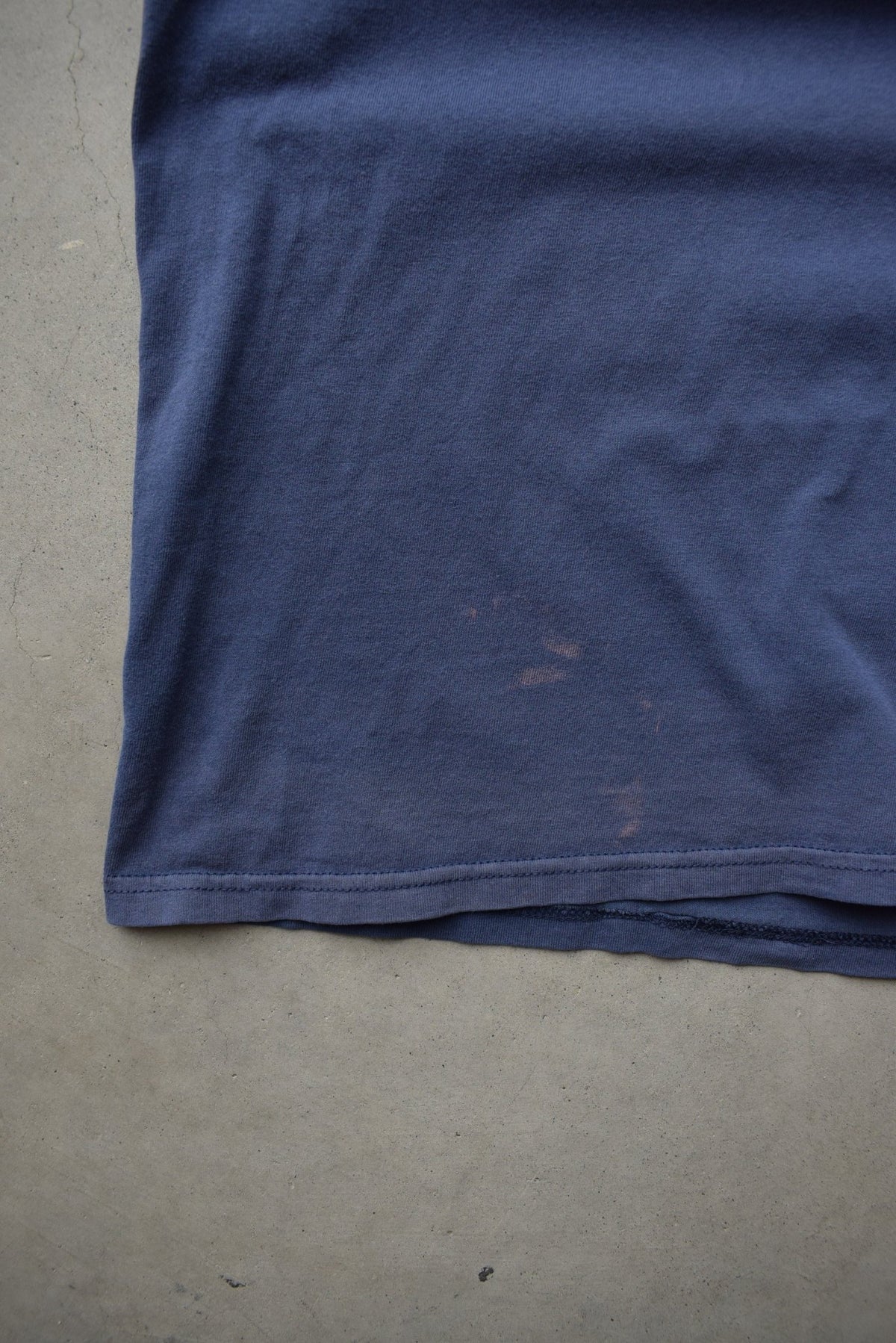 Nike Navy Embroidered Swoosh Tee — 1990s (XXL) - Retrospective Store