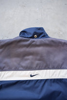 Nike Navy Heavyweight Embroidered Swoosh Jacket — 1990s (L/XL) - Retrospective Store