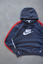 Nike Navy & Red Embroidered Spellout Hoodie — 2000s (M/L) - Retrospective Store