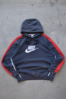 Nike Navy & Red Embroidered Spellout Hoodie — 2000s (M/L) - Retrospective Store