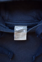 Nike Navy & White Embroidered Spellout Hoodie — 2000s (S) - Retrospective Store