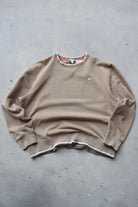 Nike Olive Green Embroidered Swoosh Crewneck — 2000s (L) - Retrospective Store