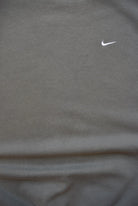 Nike Olive-Green Embroidered Swoosh Crewneck — 2000s (XXL) - Retrospective Store