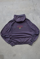 Nike Purple Embroidered Spellout Hoodie — 1990s (XL) - Retrospective Store