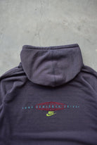 Nike Purple Embroidered Spellout Hoodie — 1990s (XL) - Retrospective Store