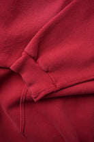 Nike Red Embroidered Centre Swoosh Hoodie — 1990s (M) - Retrospective Store