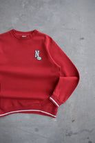 Nike Red Embroidered Logo Crewneck — 2000s (S/M) - Retrospective Store