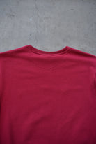 Nike Red Embroidered Spellout Crewneck — 1990s (S) - Retrospective Store