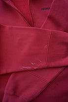 Nike Red Embroidered Spellout Quarter Zip — 2000s (L) - Retrospective Store