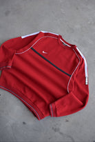 Nike Red Embroidered Swoosh Crewneck — 2000s (L/XL) - Retrospective Store