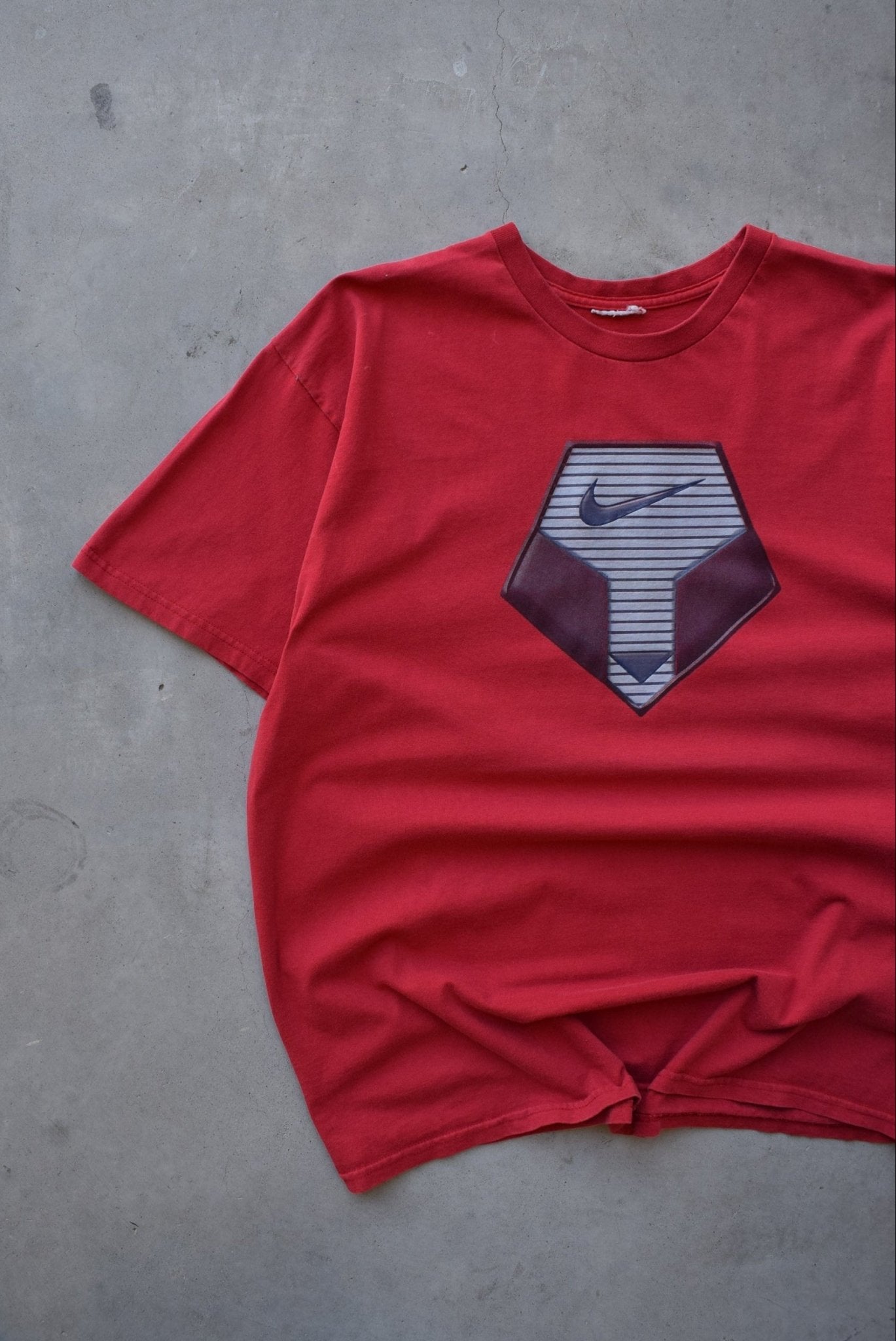 Nike Red Swoosh Tee — 2000s (XL) - Retrospective Store