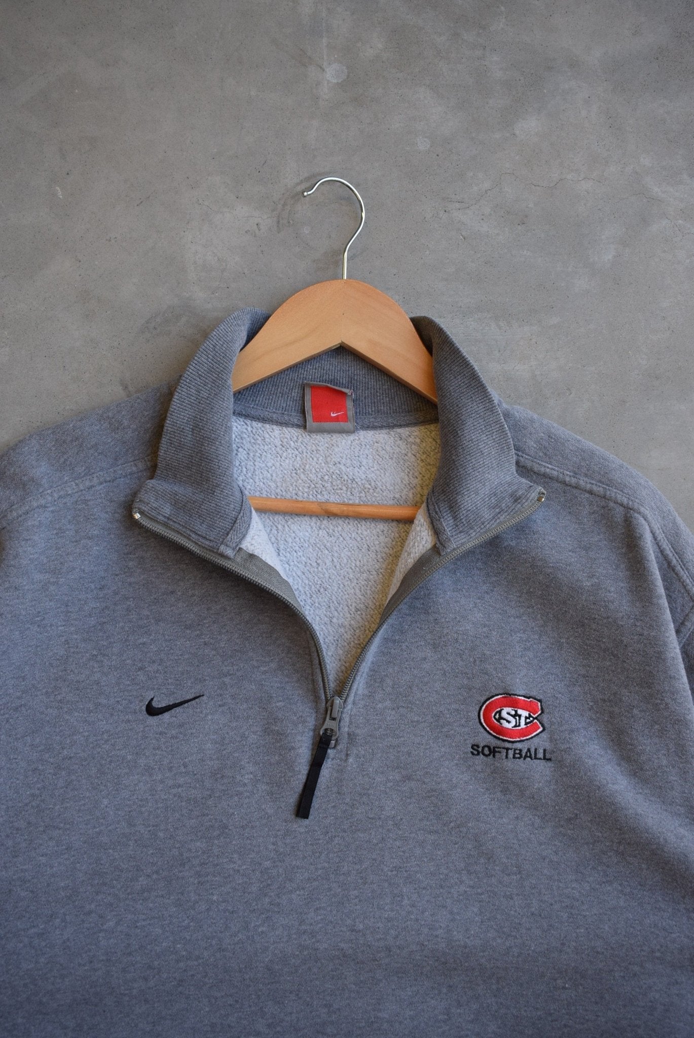 Nike Softball Embroidered Quarter Zip — 2000s (L/XL) - Retrospective Store