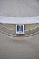 Nike Tan & Black Embroidered Spellout Crewneck — 1990s (L) - Retrospective Store