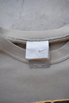 Nike Tan Embroidered Spellout Crewneck — 2000s (M/L) - Retrospective Store