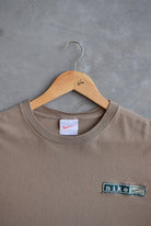 Nike Tan Embroidered Spellout Tee — 1990s (M/L) - Retrospective Store