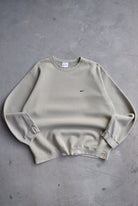 Nike Tan Embroidered Swoosh Crewneck — 1990s (L) - Retrospective Store