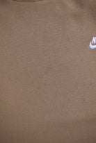 Nike Tan Embroidered Swoosh Crewneck — 2000s (XL) - Retrospective Store