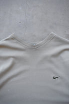 Nike Tan Embroidered Swoosh Tee — 2000s (L/XL) - Retrospective Store