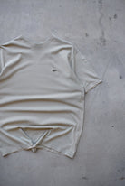 Nike Tan Embroidered Swoosh Tee — 2000s (L/XL) - Retrospective Store