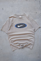 Nike Tan Swoosh Tee — 1990s (M) - Retrospective Store