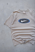 Nike Tan Swoosh Tee — 1990s (M) - Retrospective Store