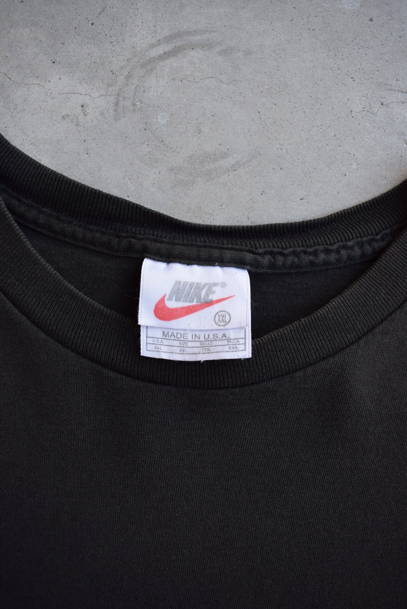 Nike Tennis Black Graphic Tee — 1990s (XXL) - Retrospective Store
